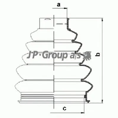 Комплект пылника, приводной вал QH JP GROUP купить