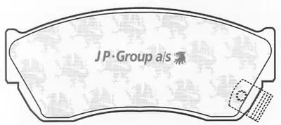 Комплект тормозных колодок, дисковый тормоз QH JP GROUP купить