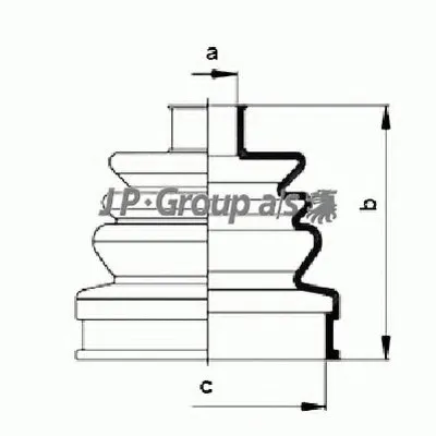 Комплект пылника, приводной вал QH JP GROUP купить