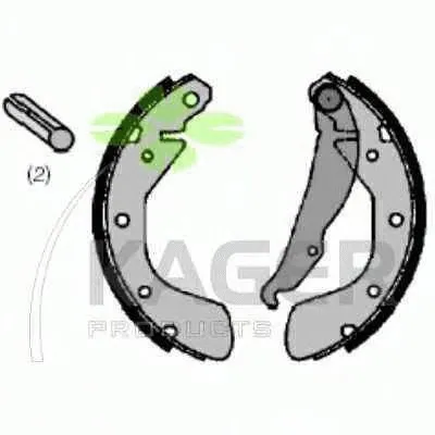Комплект тормозных колодок KAGER купить