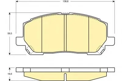 Комплект тормозных колодок, дисковый тормоз GIRLING купить