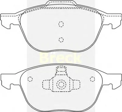 Комплект тормозных колодок, дисковый тормоз BRECK купить