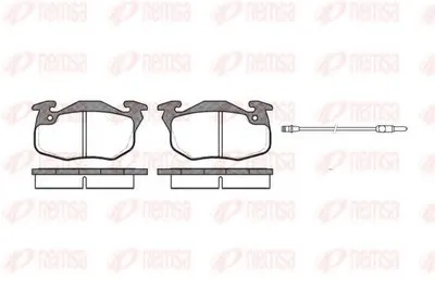 Комплект тормозных колодок, дисковый тормоз KAWE купить