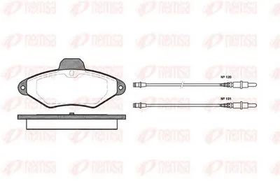 Комплект тормозных колодок, дисковый тормоз KAWE купить
