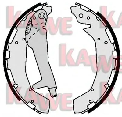 Комплект тормозных колодок KAWE купить