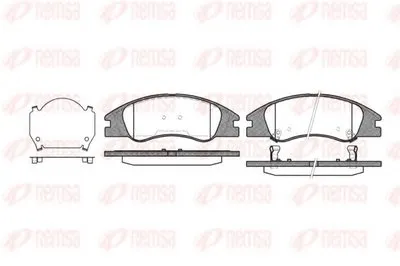 Комплект тормозных колодок, дисковый тормоз KAWE купить