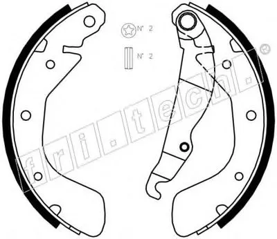 Комплект тормозных колодок fri.tech. купить