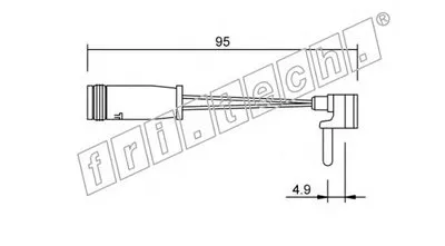 Сигнализатор, износ тормозных колодок fri.tech. купить