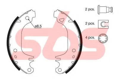 Комплект тормозных колодок sbs купить