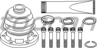 Комплект пылника, приводной вал TOPRAN купить