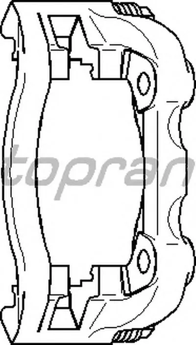 Кронштейн, корпус скобы тормоза TOPRAN купить