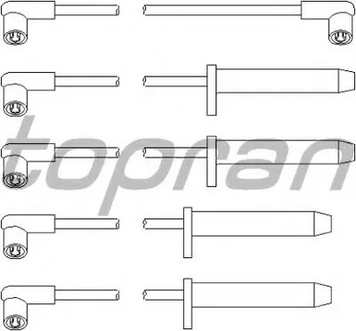 Комплект проводов зажигания TOPRAN купить