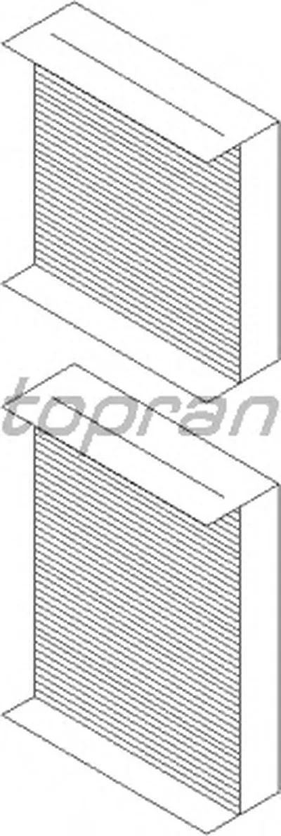 Фильтр, воздух во внутренном пространстве TOPRAN купить