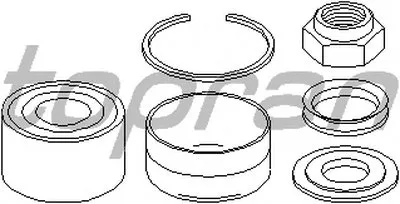 Комплект подшипника ступицы колеса TOPRAN купить