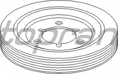 Ременный шкив, коленчатый вал TOPRAN купить