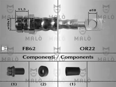 Тормозной шланг MALÒ купить