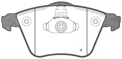 Комплект тормозных колодок, дисковый тормоз ADVANCE OPEN PARTS купить
