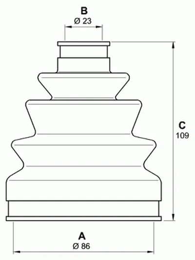 Комплект пылника, приводной вал SPIN OPEN PARTS купить