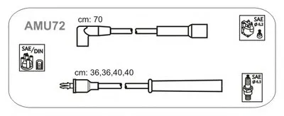 Комплект проводов зажигания JANMOR купить