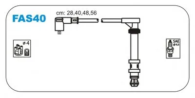 Комплект проводов зажигания JANMOR купить