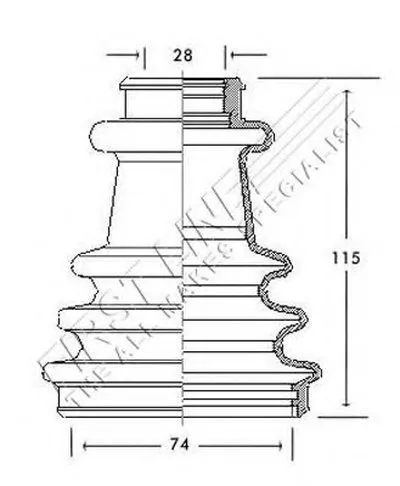 Пыльник, приводной вал FIRST LINE купить