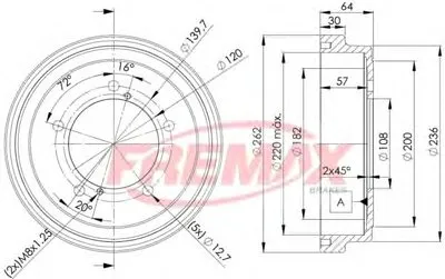 Тормозной барабан FREMAX купить