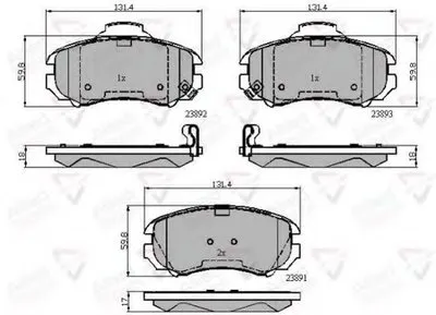 Комплект тормозных колодок, дисковый тормоз ANL Braking COMLINE купить