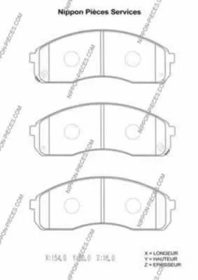 Комплект тормозных колодок, дисковый тормоз NPS купить
