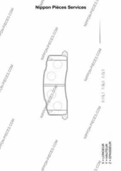 Комплект тормозных колодок, дисковый тормоз NPS купить