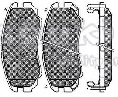 Комплект тормозных колодок, дисковый тормоз ASHUKI купить