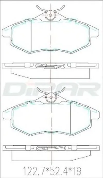 Комплект тормозных колодок, дисковый тормоз DITAS купить
