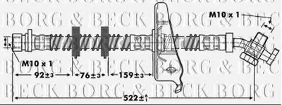 Тормозной шланг BORG & BECK купить