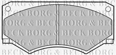 Комплект тормозных колодок, дисковый тормоз BORG & BECK купить
