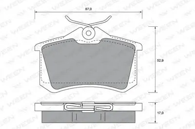 Комплект тормозных колодок, дисковый тормоз WEEN купить