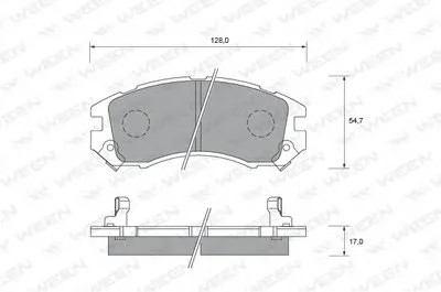 Комплект тормозных колодок, дисковый тормоз WEEN купить