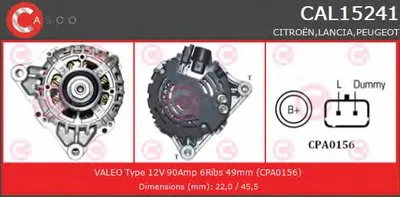 Генератор GENUINE SERIES CASCO купить