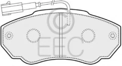 Комплект тормозных колодок, дисковый тормоз EEC купить