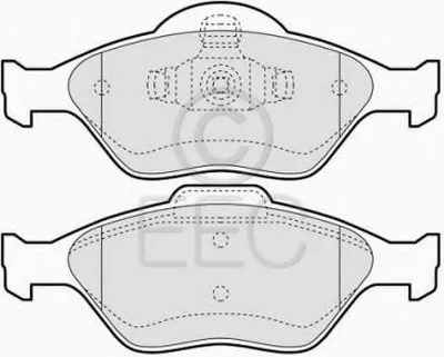 Комплект тормозных колодок, дисковый тормоз EEC купить