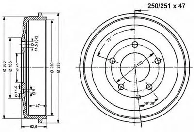Тормозной барабан VEMA купить