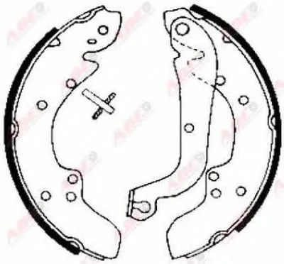 Комплект тормозных колодок ABE купить