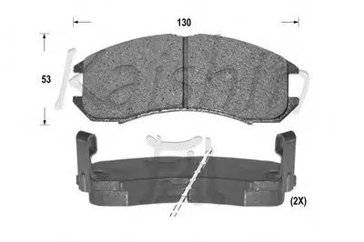 Комплект тормозных колодок, дисковый тормоз KAISHIN купить