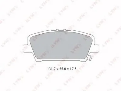 Комплект тормозных колодок, дисковый тормоз LYNXauto купить