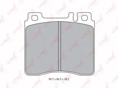 Комплект тормозных колодок, дисковый тормоз LYNXauto купить