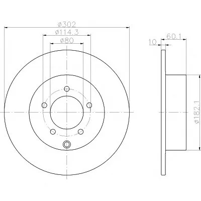 Тормозной диск PRO HELLA PAGID купить