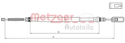 Трос, стояночная тормозная система COFLE METZGER купить
