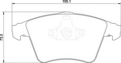 Комплект тормозных колодок, дисковый тормоз MAGNETI MARELLI купить
