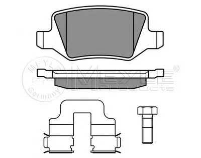 Комплект тормозных колодок, дисковый тормоз PLATINUM PAD MEYLE купить