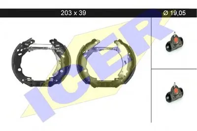 Комплект тормозных колодок ICER купить