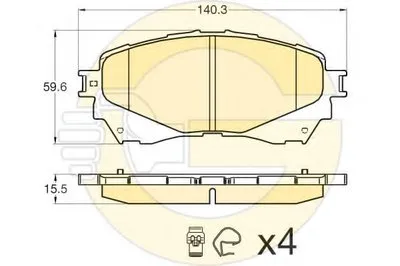 Комплект тормозных колодок, дисковый тормоз GIRLING купить