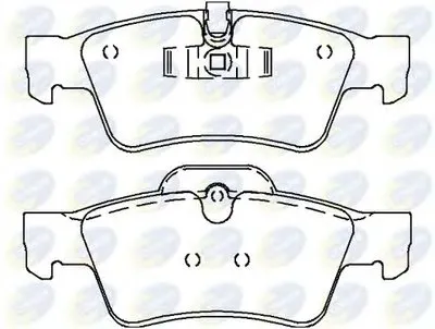 Комплект тормозных колодок, дисковый тормоз Comline COMLINE купить
